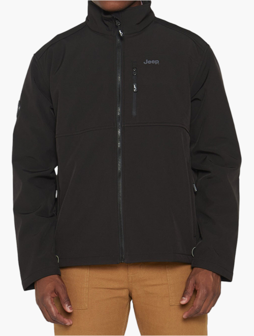 MyRunway | Shop Jeep Black Softshell Jacket Plus Size for Men from